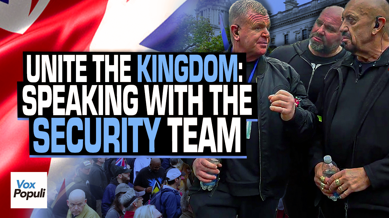 ‘We’re here to keep people safe!’ – Tommy Robinson’s Security Team